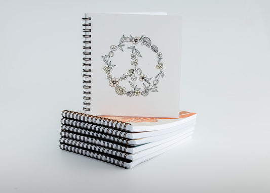 Peace Sign Square Notebook