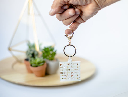 People Power Keychain