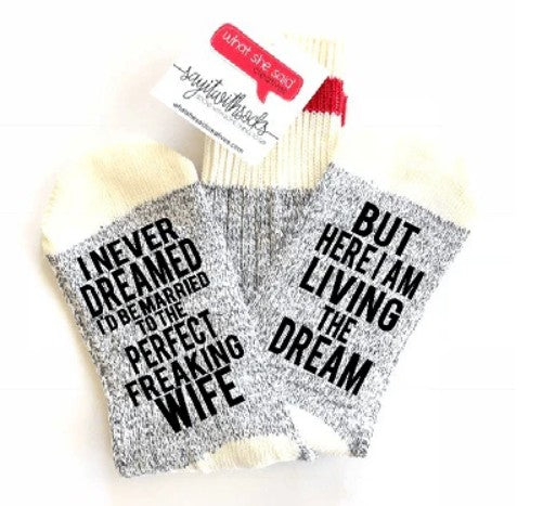 Perfect Freakin' Wife Socks