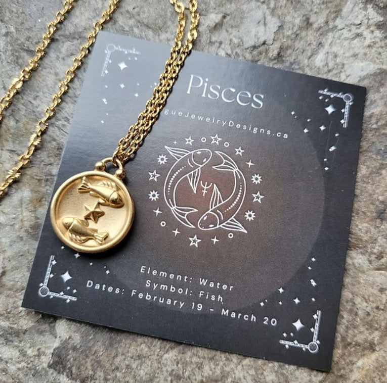 Pisces Zodiac Necklace