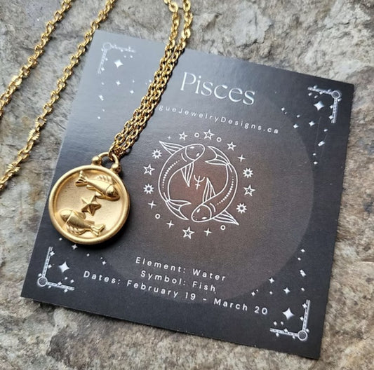 Pisces Zodiac Necklace