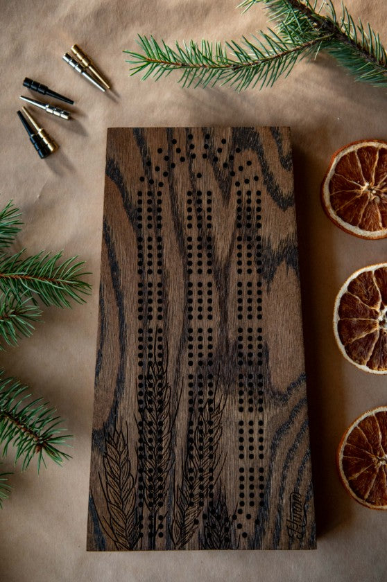 Saskatchewan Wheat Walnut Crib Board