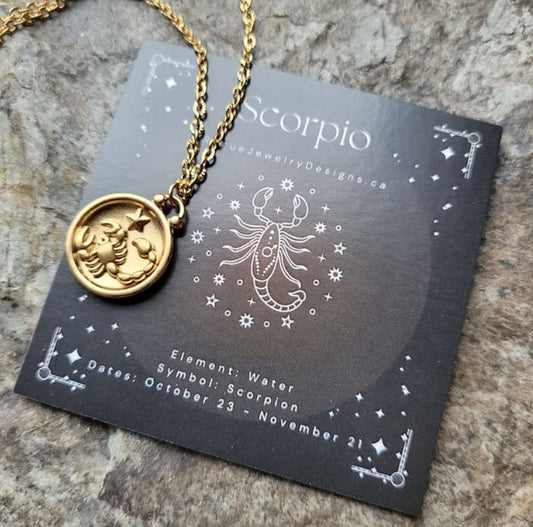 Scorpio Zodiac Necklace