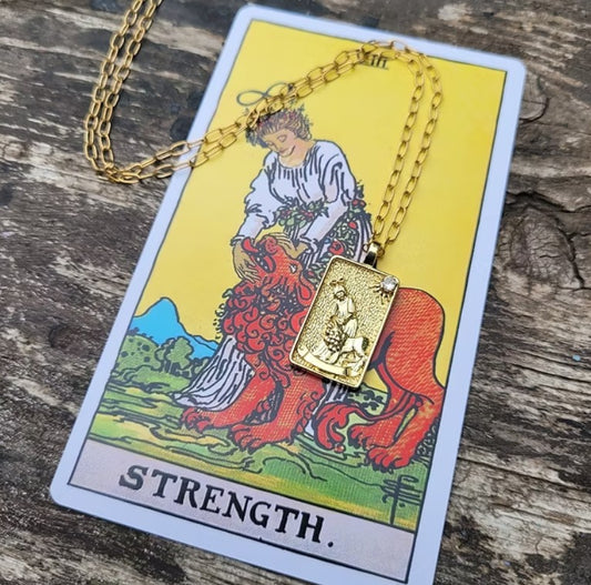 Strength Tarot Necklace