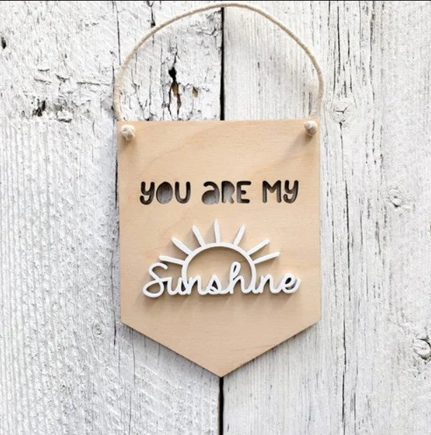 You Are My Sunshine 3D Wall Hanging