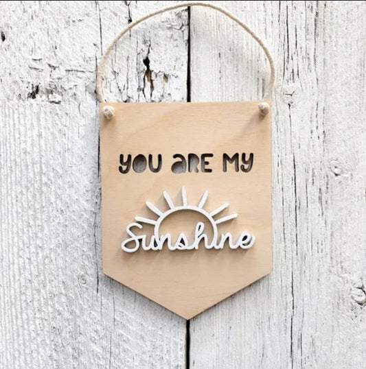 You Are My Sunshine 3D Wall Hanging