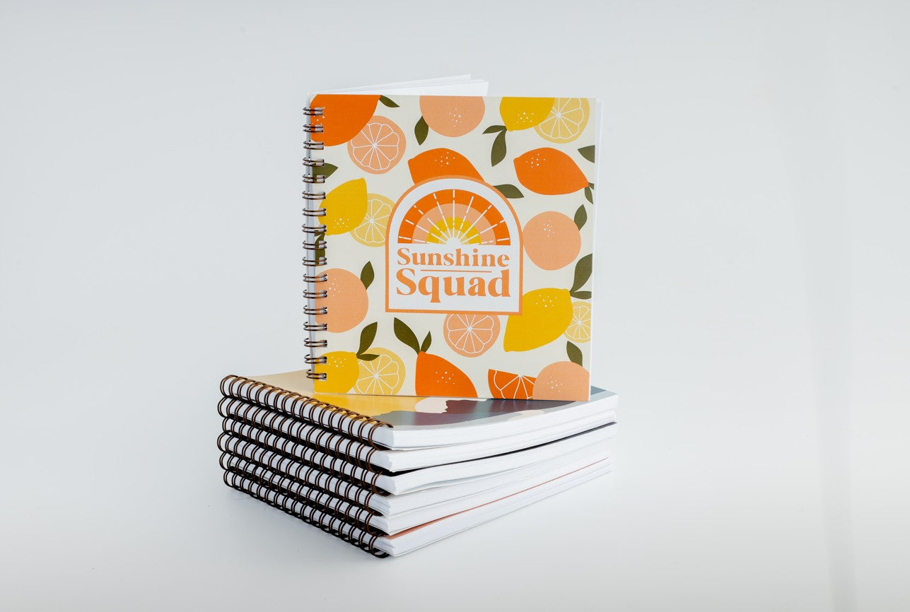 Sunshine Squad Square Notebook
