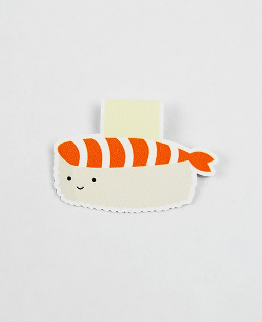 These magnetic bookmarks are the perfect companion and work great for novels, textbooks, planners and more! Simply drop these magnet clips over the page you wish to mark. You will never lose your page again with these bookmarks. This bookmark is shaped like sushi