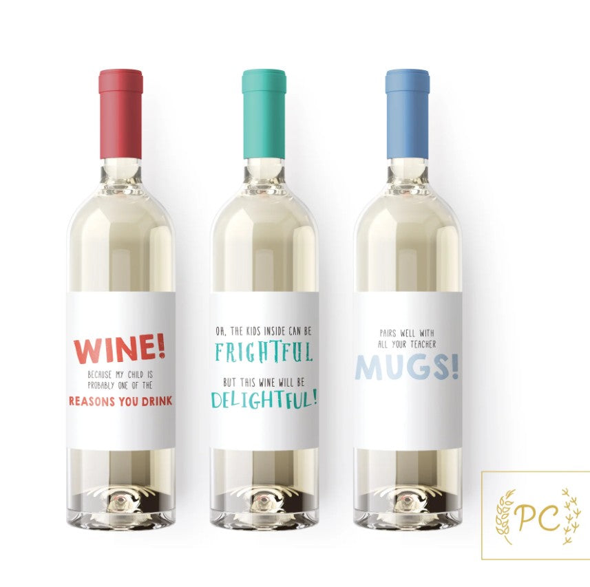 Teacher Bottle Labels