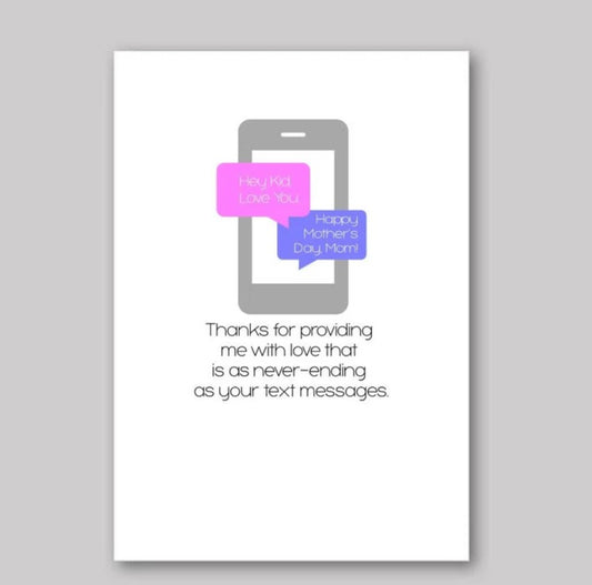 Text Message Love Card