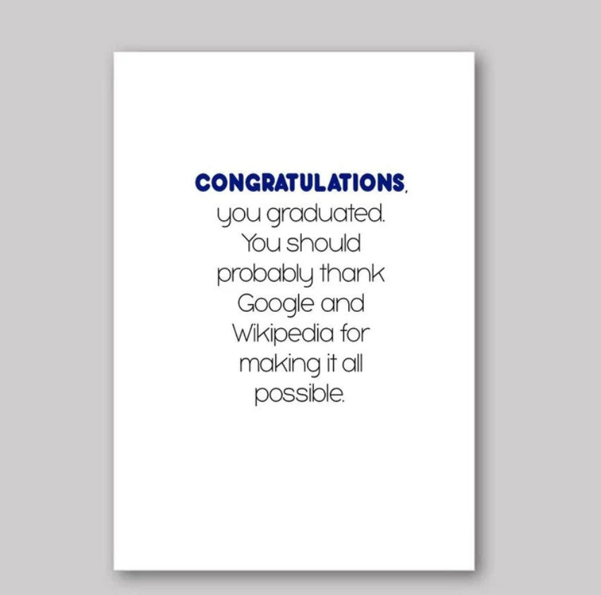 Thanks To Google Card