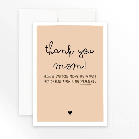 Thank You Mom Card
