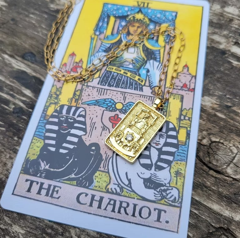 The Chariot Tarot Necklace