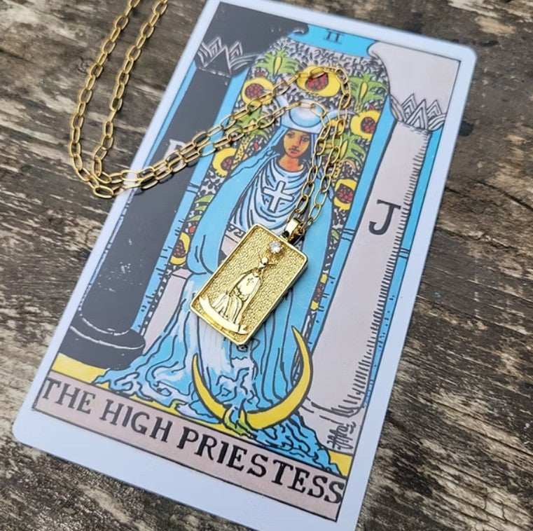 The High Priestess Tarot Necklace