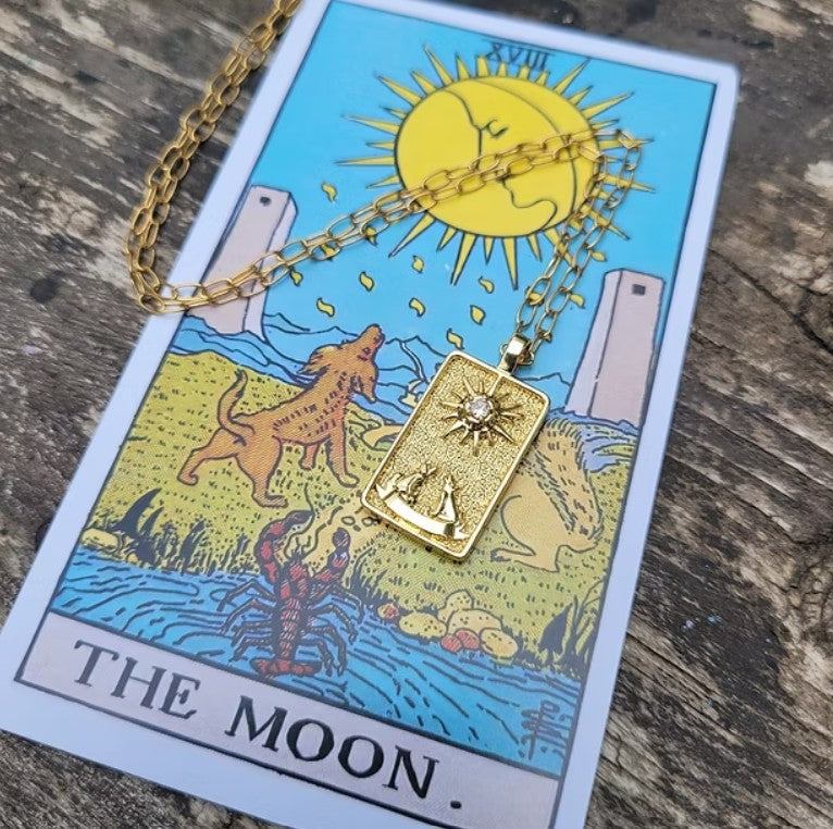 The Moon Tarot Necklace