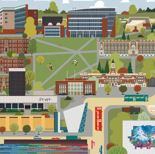 Edmonton University of Alberta Art Print