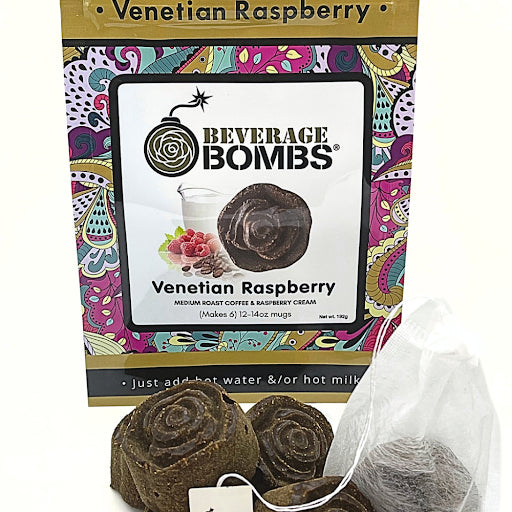 Venetian Raspberry Coffee Bombs
