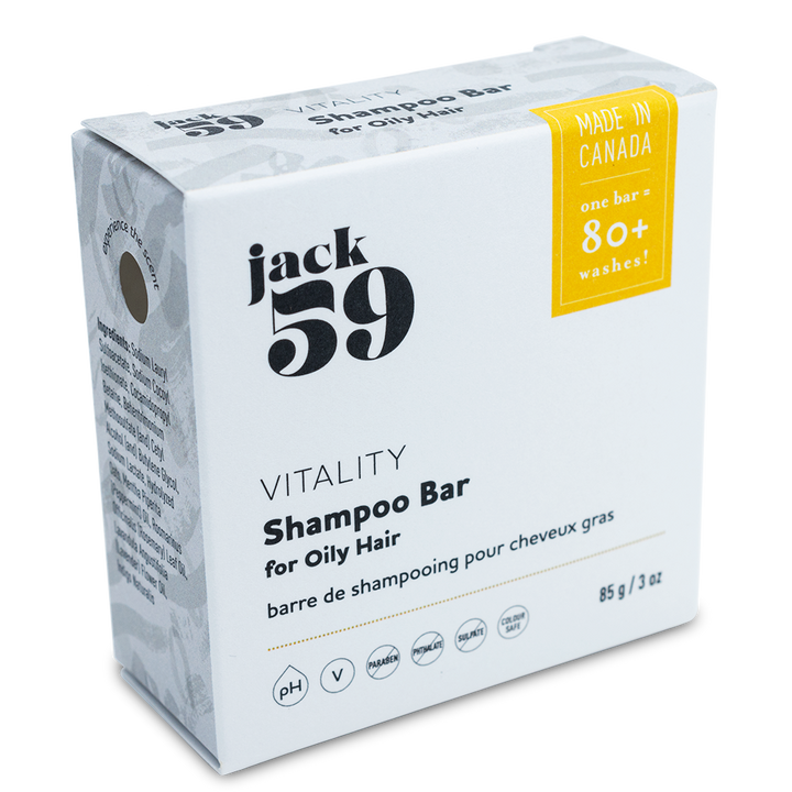 This vegan shampoo bar is ideal for oily hair and scalp, it strengthens, repairs, reduces itchy and flaky scalp, and promotes hair growth. This bar can last 80+ washes.