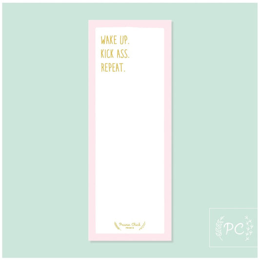 Wake Up Kick Ass Notepad