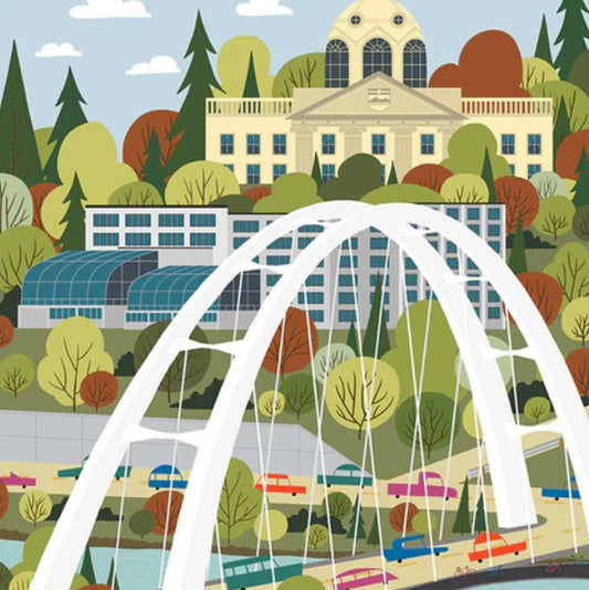 Edmonton Walterdale Crossing Art Print