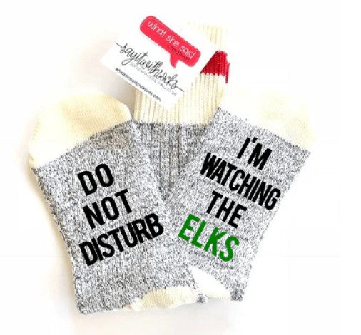 Watching The Elks Socks