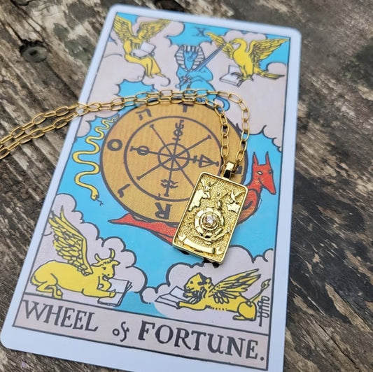 Wheel of Fortune Tarot Necklace