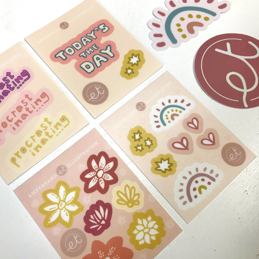 Today's The Day Sticker Sheet - Ampersand Illustration