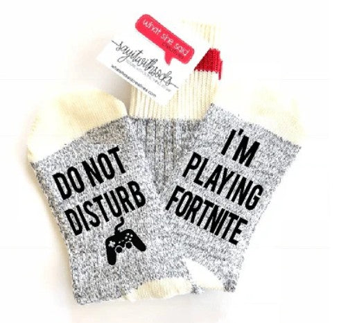 Playing Fornite Socks