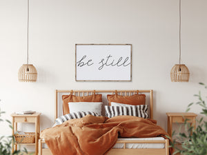 Be Still (24x36) Wooden Sign - William Rae Designs