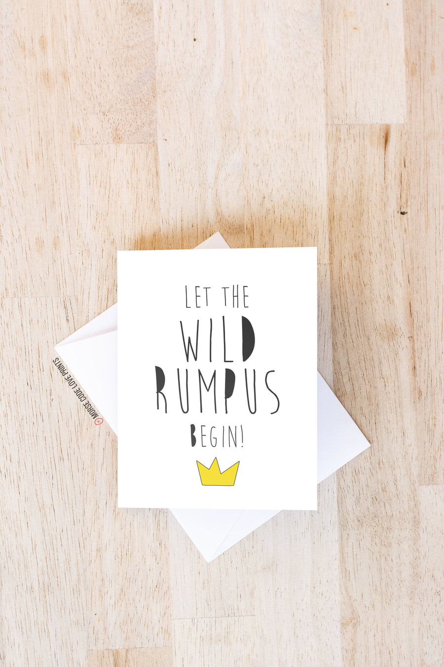 Wild Rumpus Card - Morse Code Love Prints