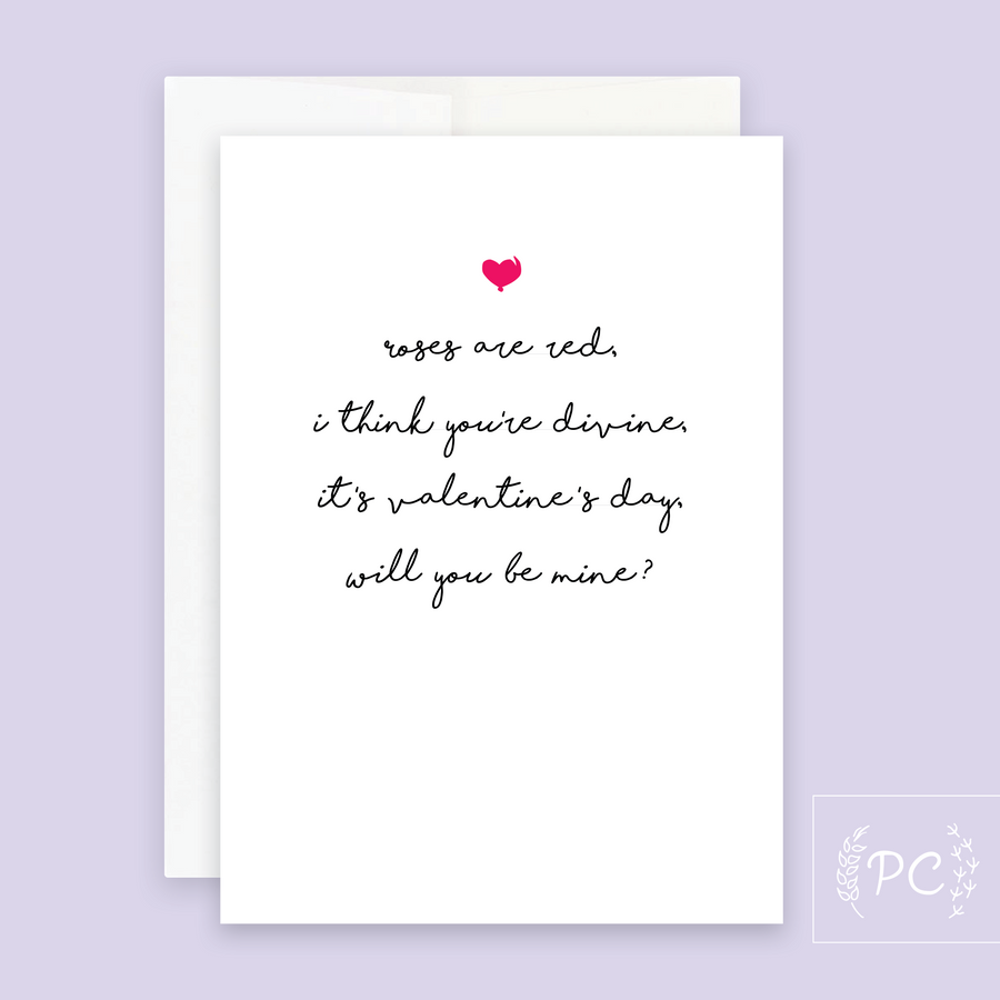 Will You Be Mine? Card - Prairie Chick Prints