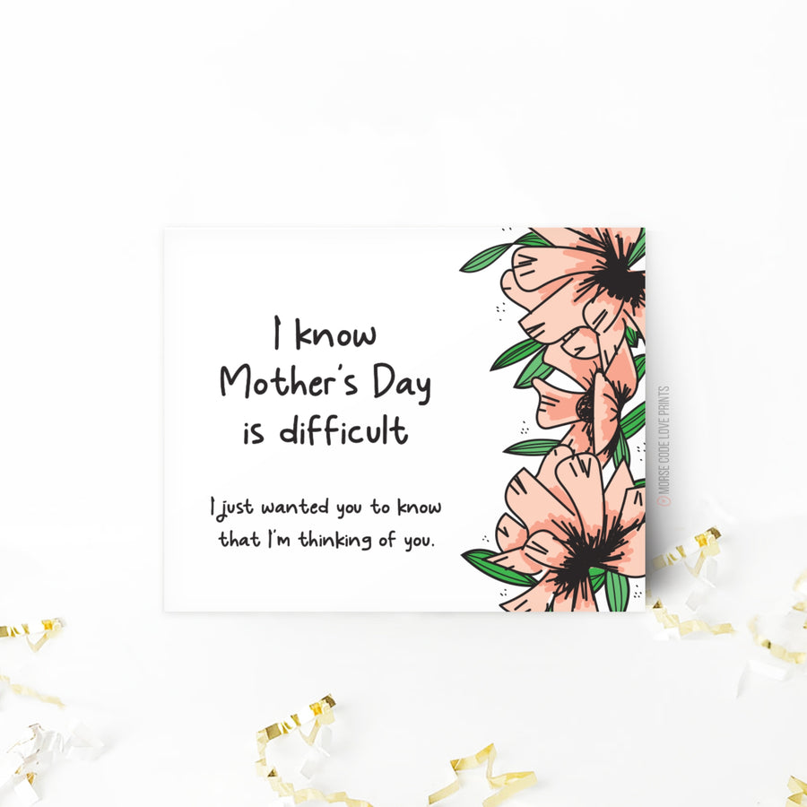 Mother's Day Support Card - Morse Code Love Prints