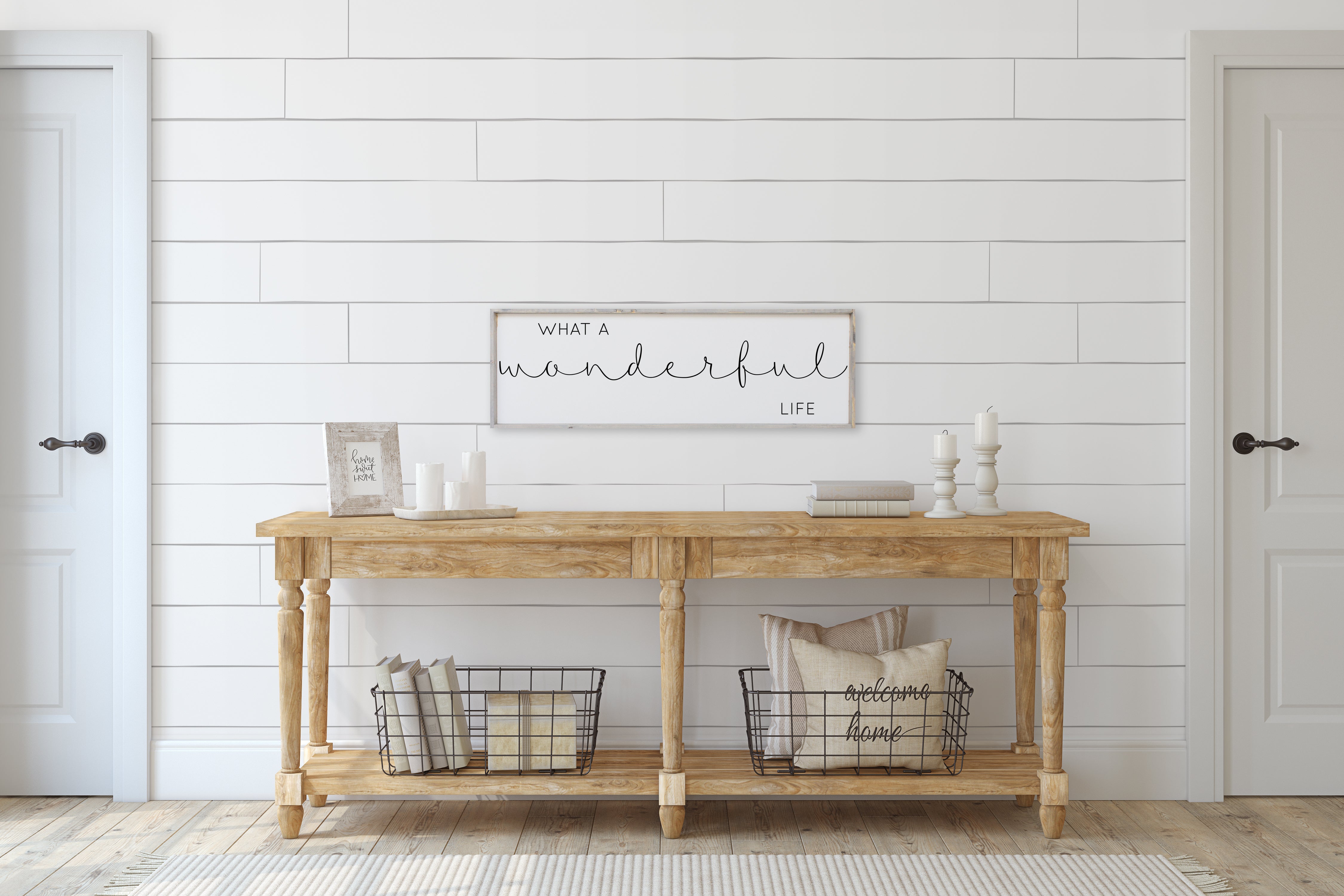What A Wonderful Life (12x36) Wooden Sign - William Rae Designs