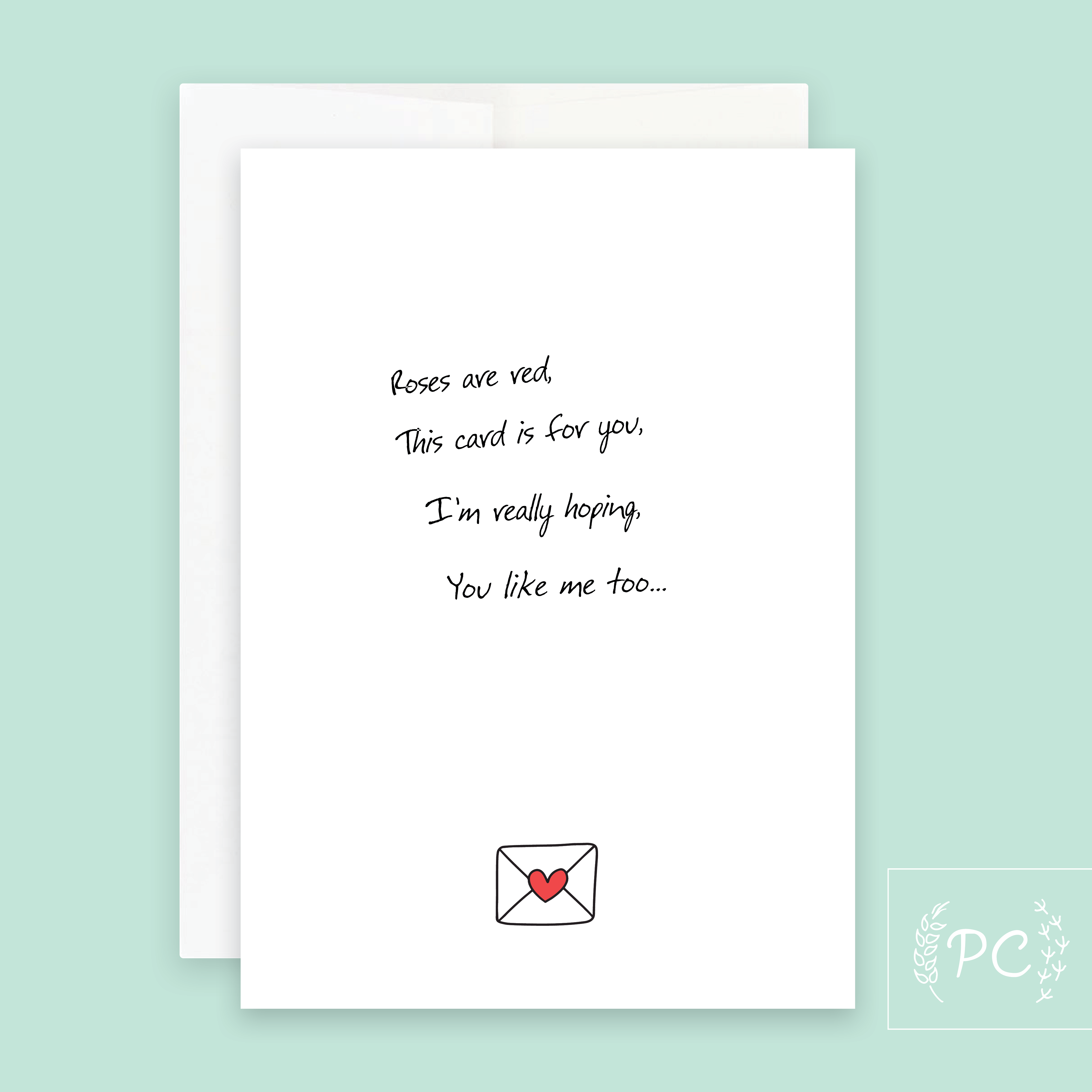 You Like Me Too Card- Prairie Chick Prints