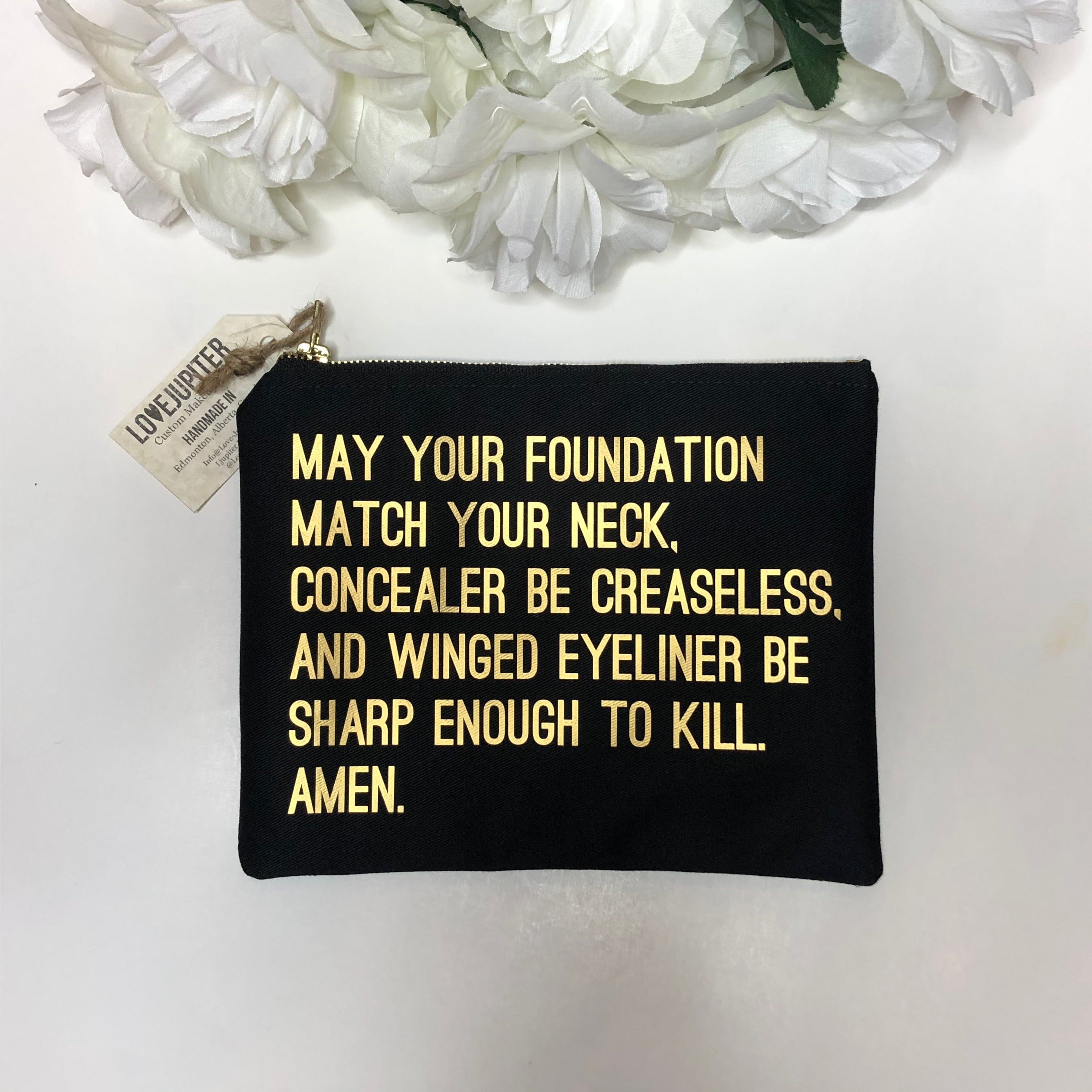 Sharp Enough To Kill Make Up Bag - Love Jupiter