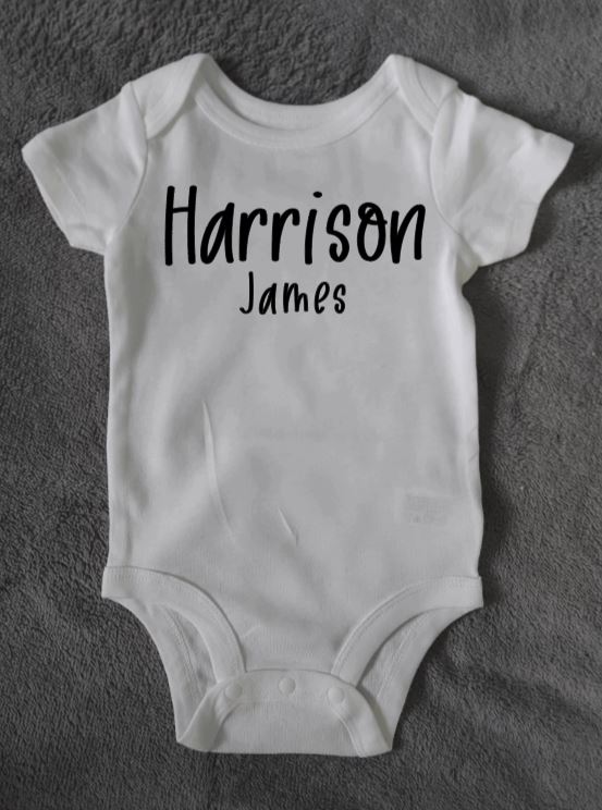 Custom Name Onesie Style 4 All Decked Out Events