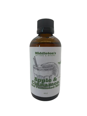 Middleton's Bitters Apple & Cinnamon bitters. Pairs well with  bourbon, rum, brandy, vodka or other spirits.