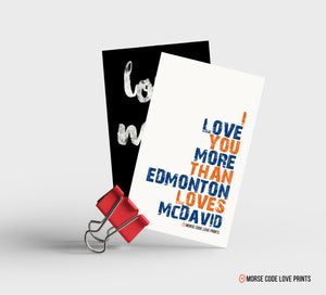 McDavid Magnet - Morse Code Love Prints