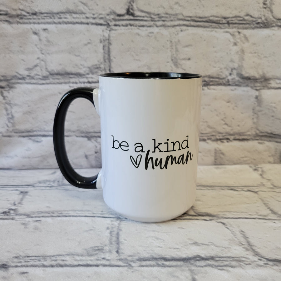 Be A Kind Human / 15oz Mug - All Decked Out