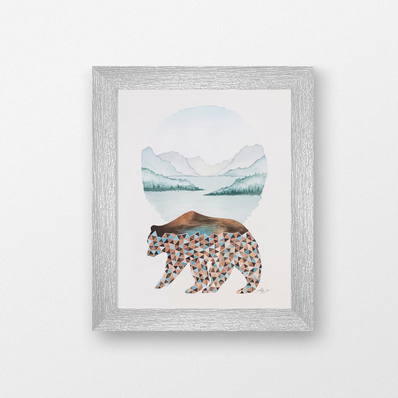 Lake Bear (8x10) Print - LND Art