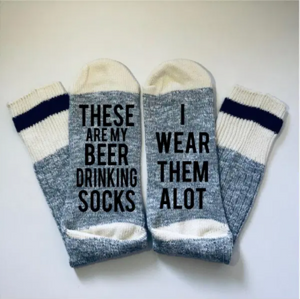 Beer Drinking Socks - What She Said Creatives