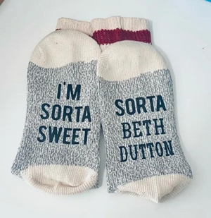 Sorta Beth Dutton Socks - What She Said Creative