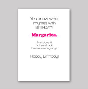 Birthday Margarita Card - What She Said Creatives