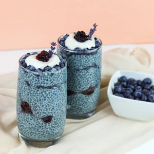 Blue lavender chia pudding is the perfect breakfast to create a peaceful and stress free morning.