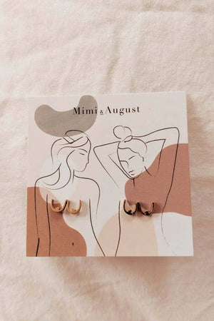Boobs / Gold Earrings - Mimi & August