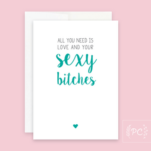 Sexy Bitches Card - Prairie Chick Prints