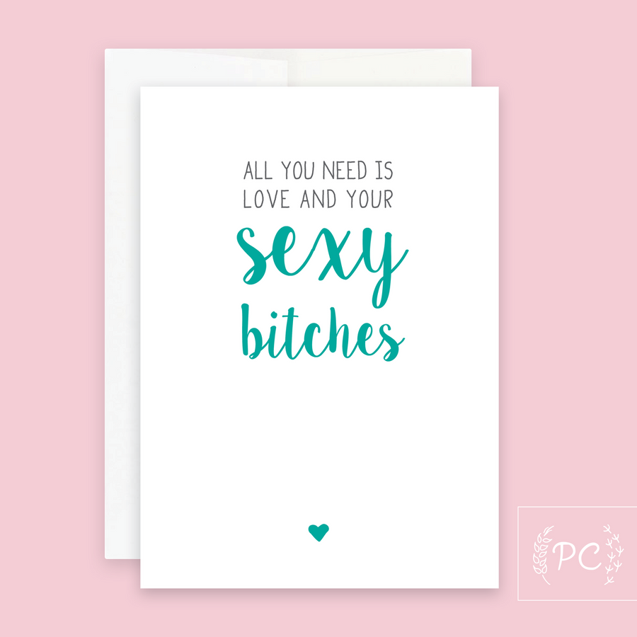 Sexy Bitches Card - Prairie Chick Prints