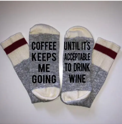 Coffee Keeps Me Going Socks - What She Said Creatives