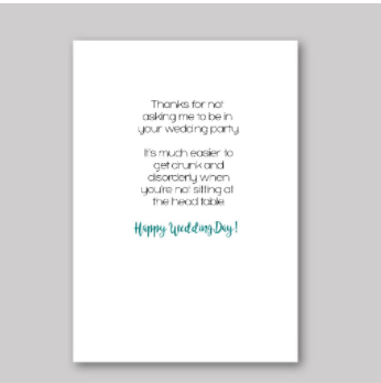 Drunk and Disorderly Card - What She Said Creatives