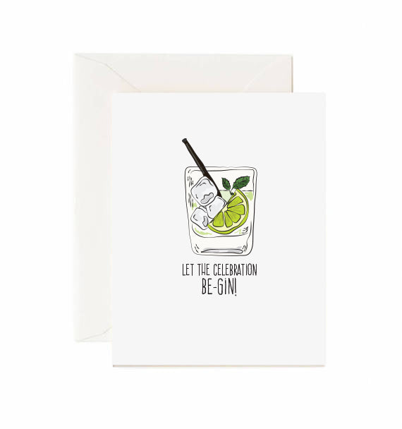 Let The Celebration Be-Gin Card - Jaybee Design